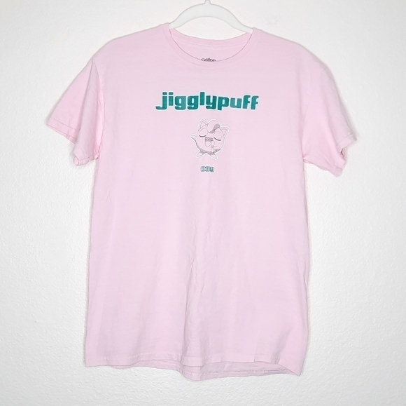 Pokemon Tops - Pokémon Pink Jigglypuff 39 Tee M